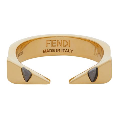 fendi gold bug eyes ring|Women's Designer Rings .